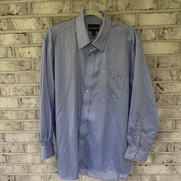 Statements Men's Button Down Dress Shirt Size 32/33 XL Neck Size 17 1/2 - Picture 1 of 4